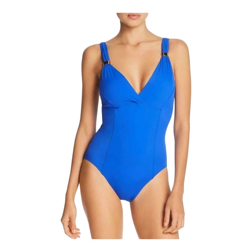 Miraclesuit Amoressa NWT 5B Gitano Fandango Lapis Blue Swimsuit One Piece Size 8